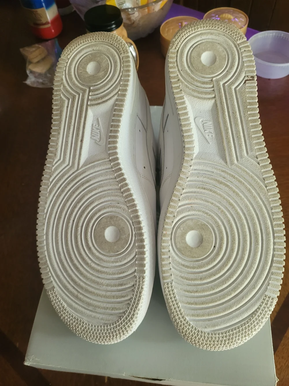 Nike White Men’s Air Force 1 Low Athletic Shoes Size 10